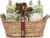 Brubaker Cosmetics Bath and Shower Set – Apricot, Pomegranate and Aloe Vera Fragrance – 11-Piece Gift Set in Wicker Basket